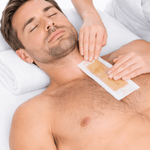 Chest waxing